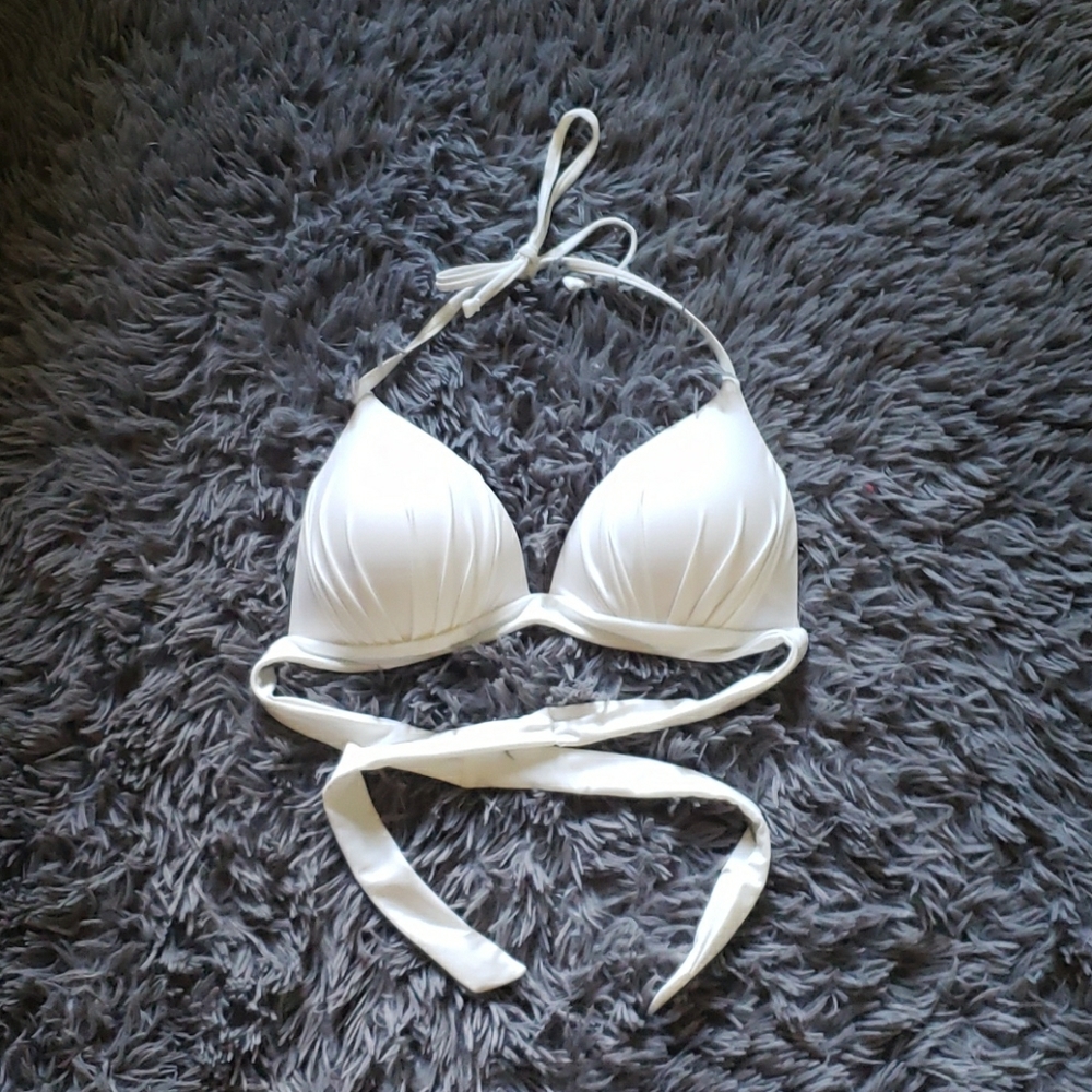 White bikini top